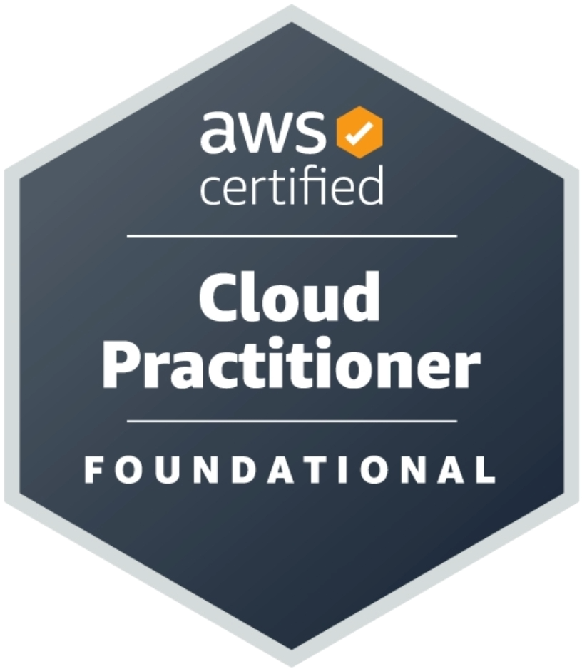 AWS Certified Cloud Practitioner badge